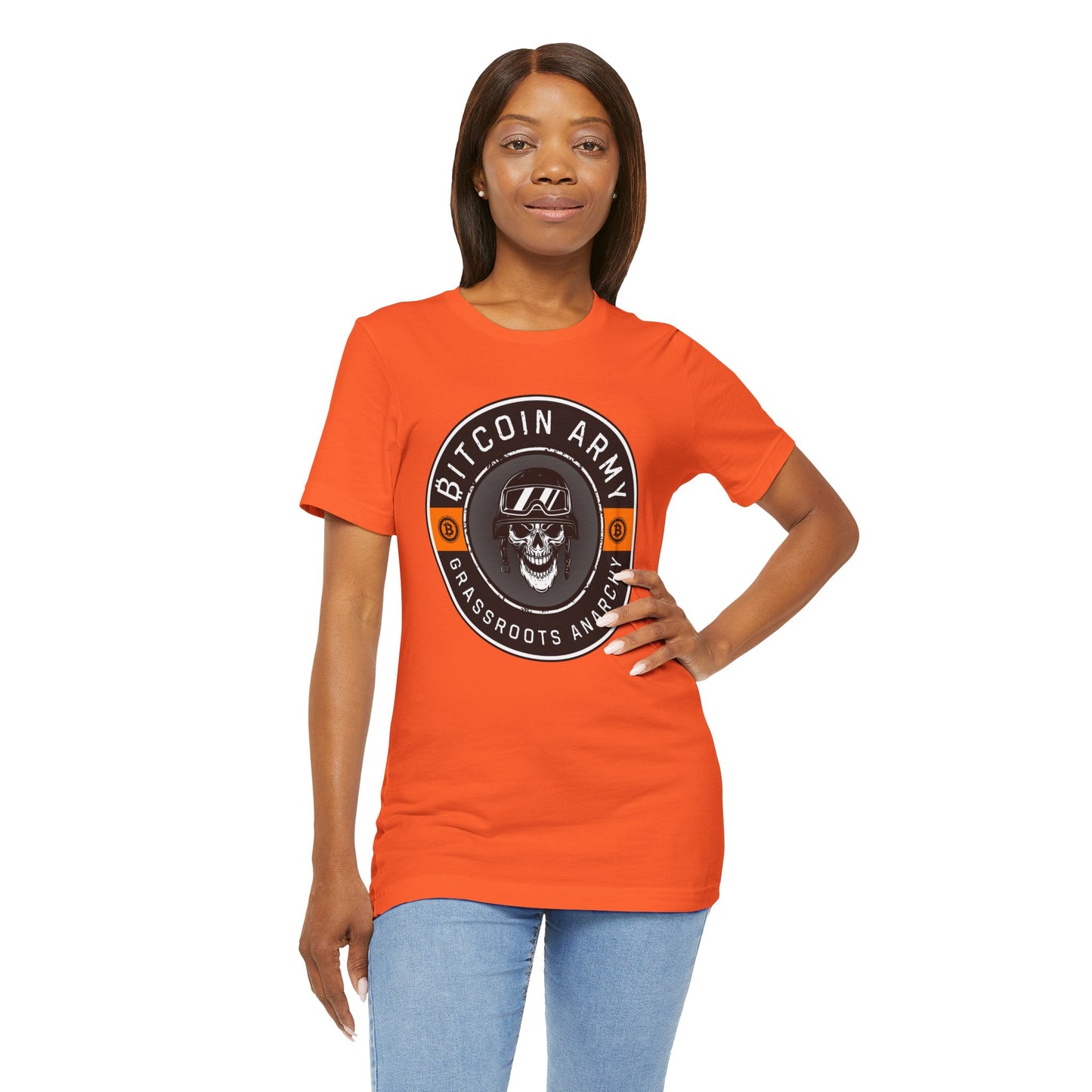 Bitcoin Army Grassroots Anarchy T-Shirt