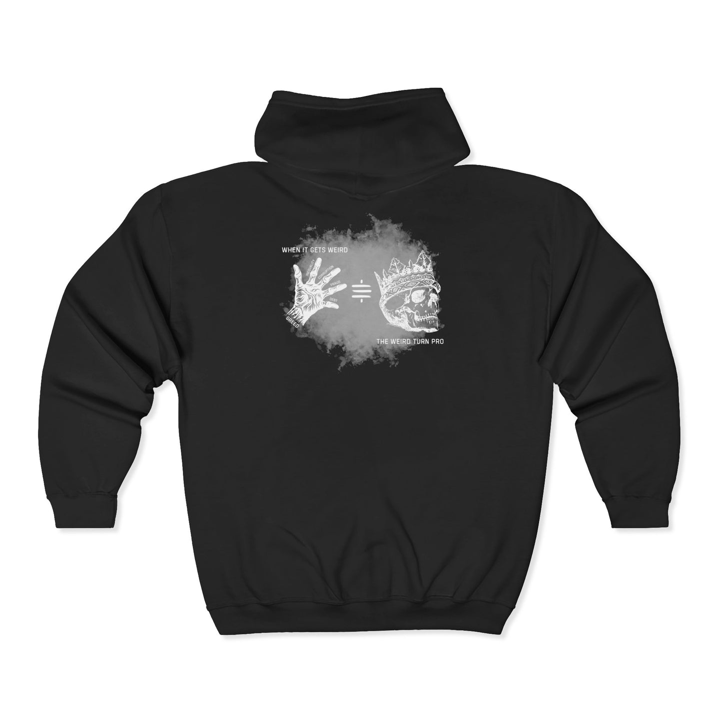 SATS Symbol When It Gets Weird The Weird Turn Pro Zip Up Hoodie