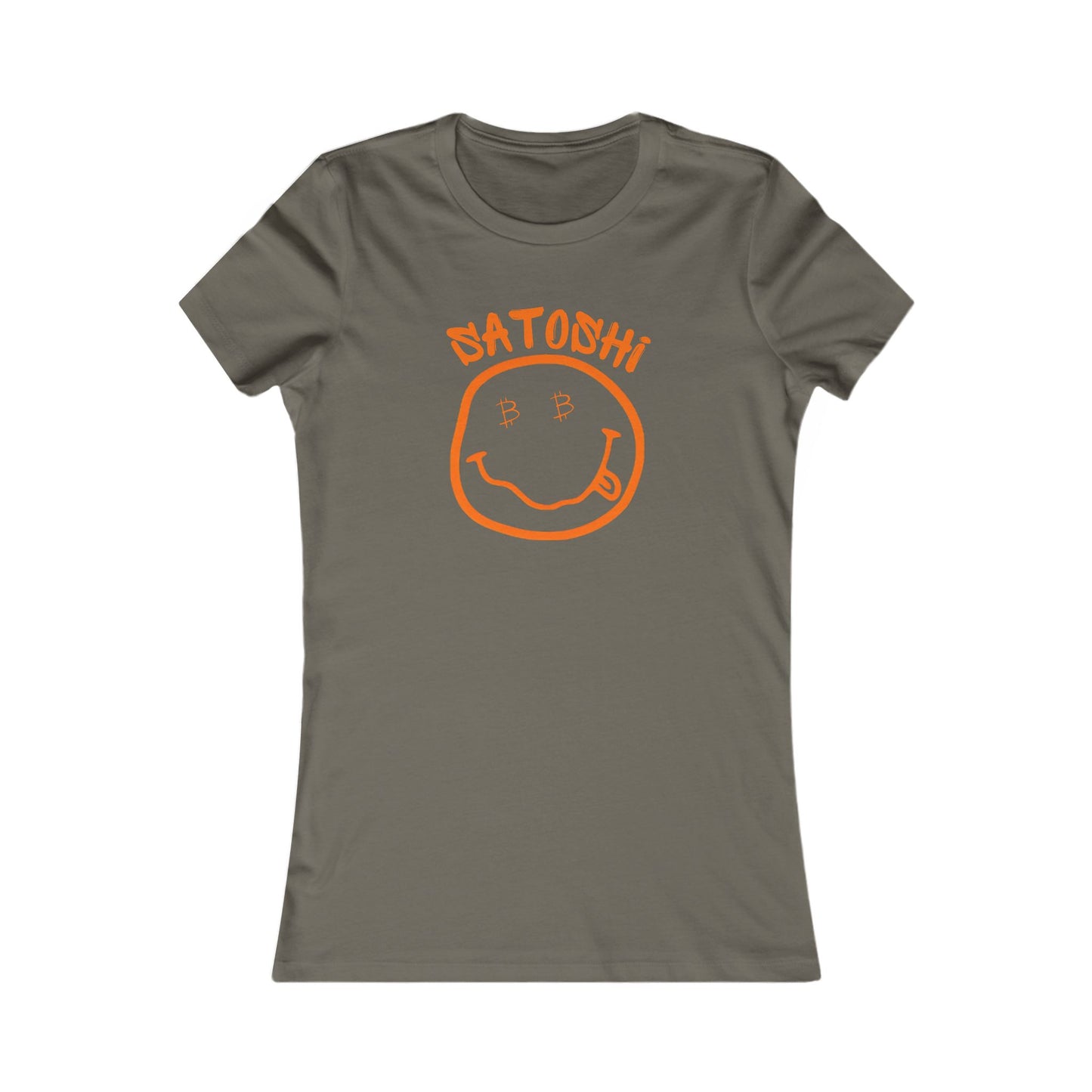 Bitcoin Eyed Satoshi Smiley Women's T-Shirt