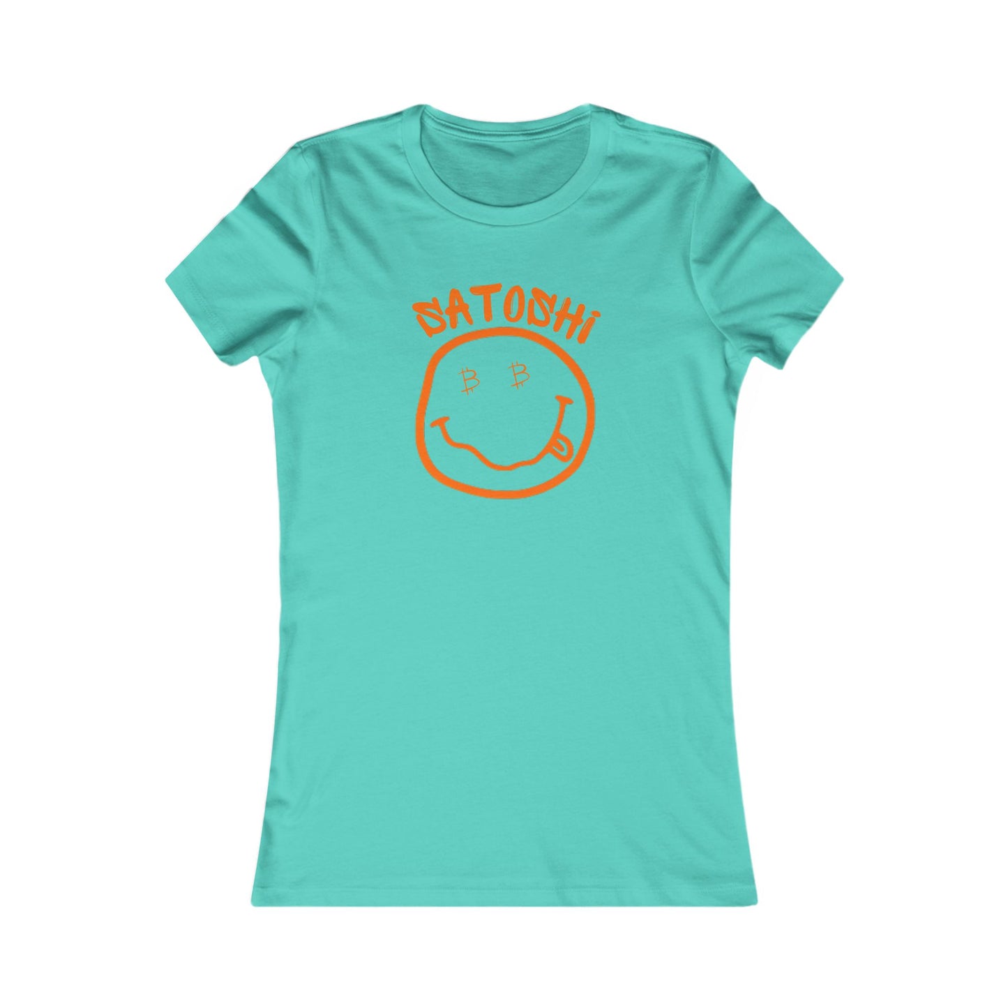 Bitcoin Eyed Satoshi Smiley Women's T-Shirt