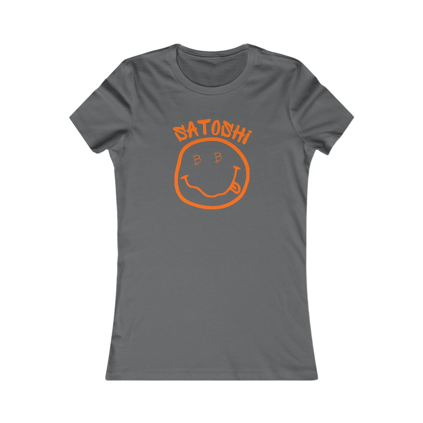 Bitcoin Eyed Satoshi Smiley Women's T-Shirt