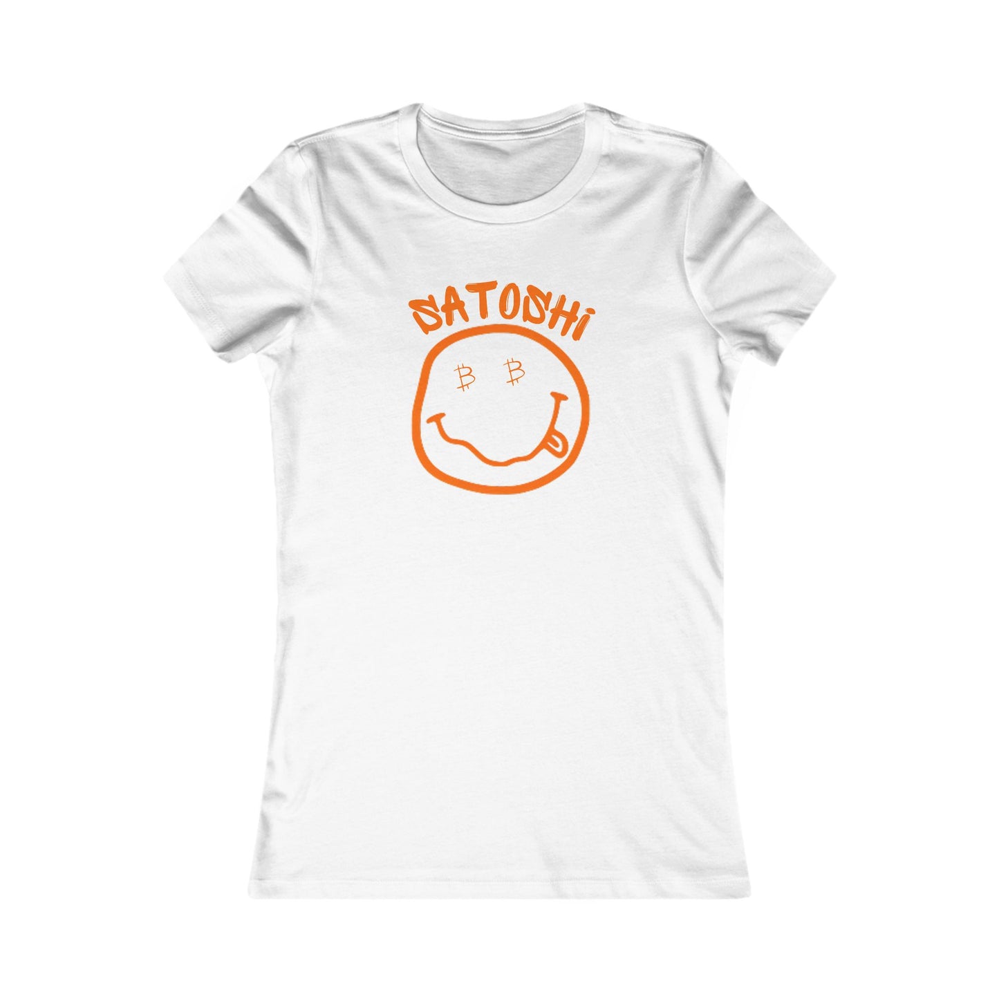 Bitcoin Eyed Satoshi Smiley Women's T-Shirt