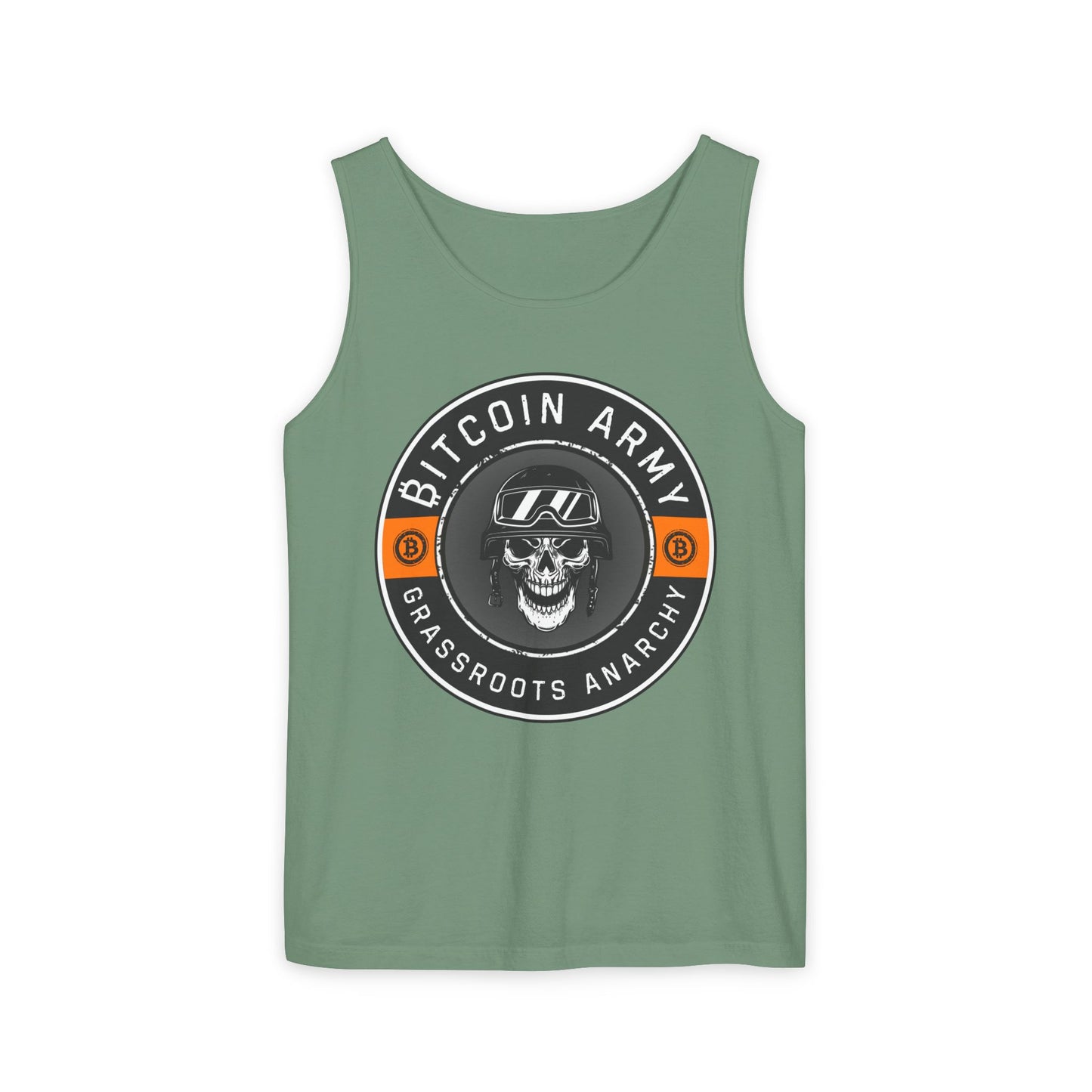 Bitcoin Army Grassroots Anarchy Tank Top