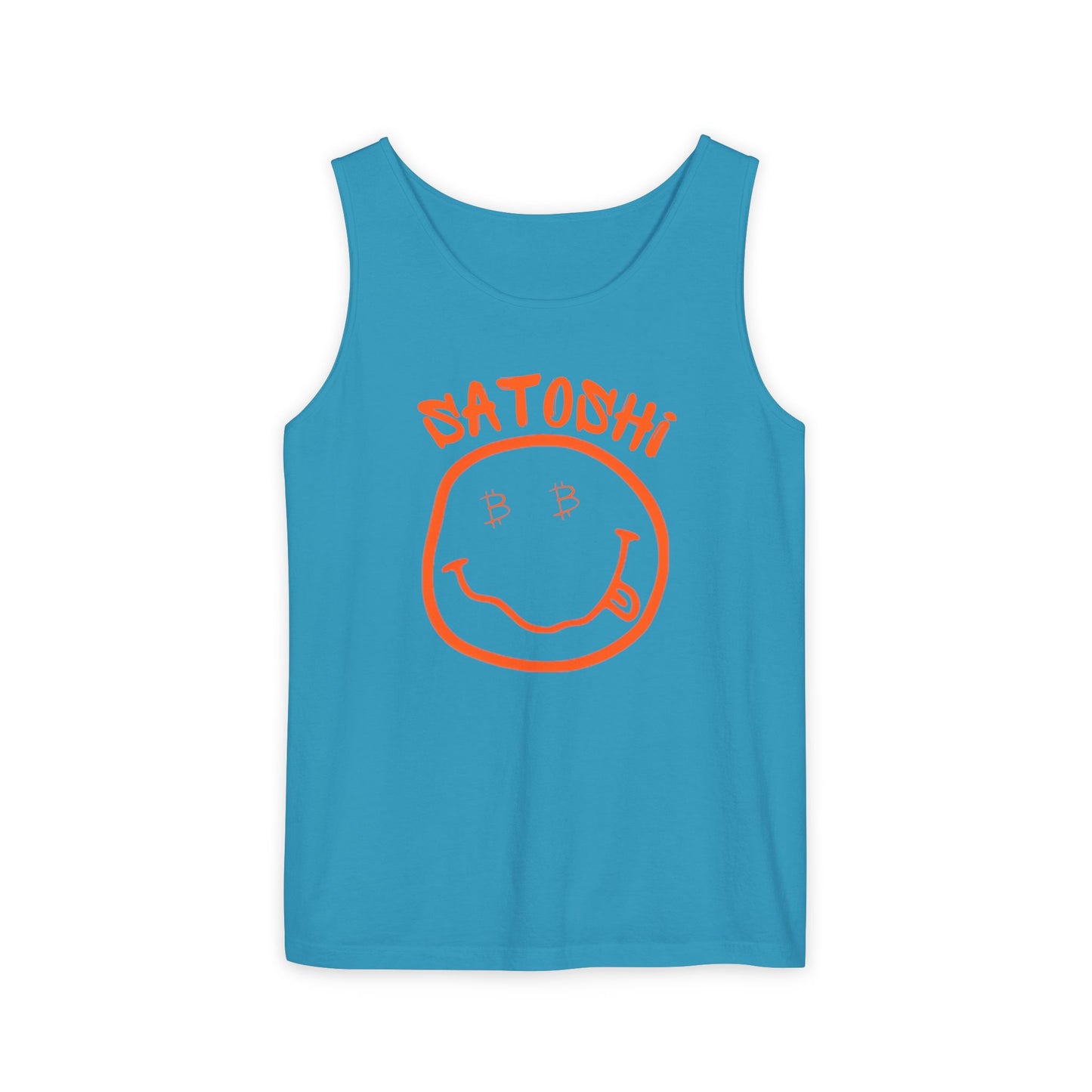Bitcoin Eyed Satoshi Smiley Tank Top