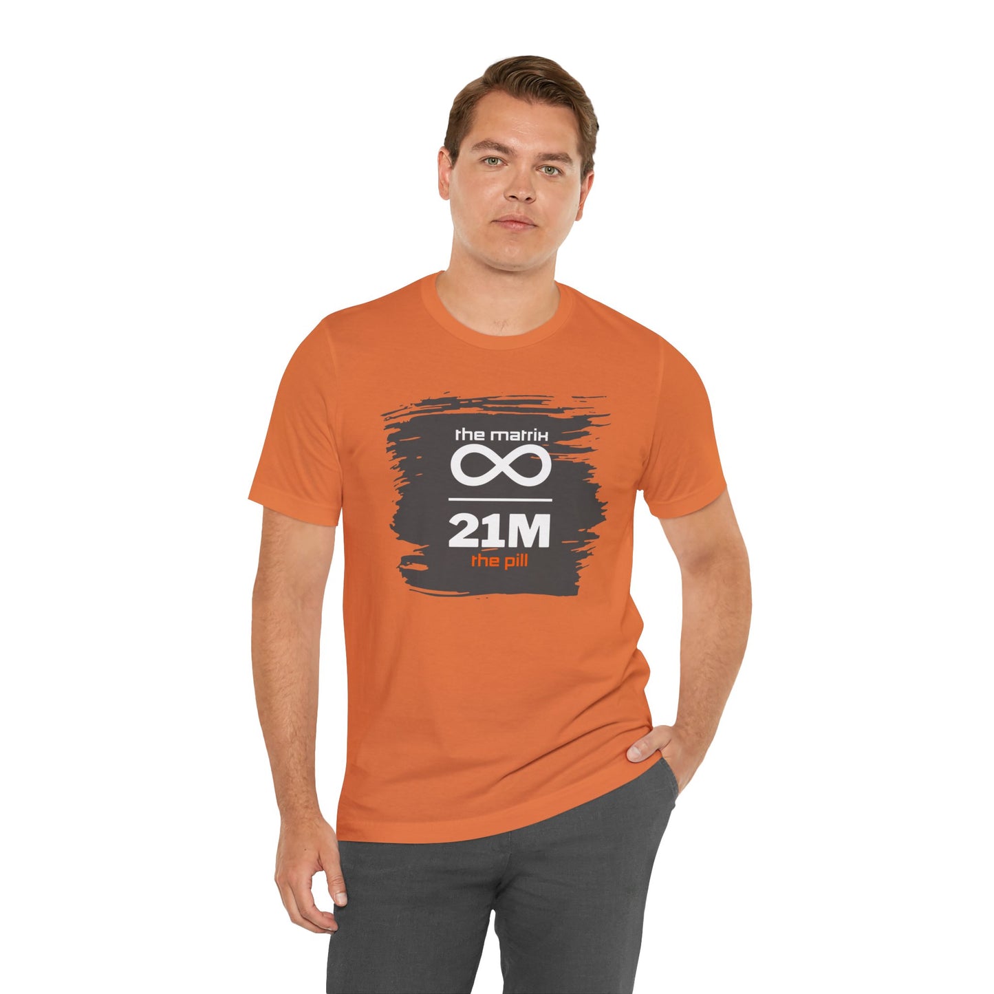Fiat Matrix Bitcoin Orange Pill T-Shirt