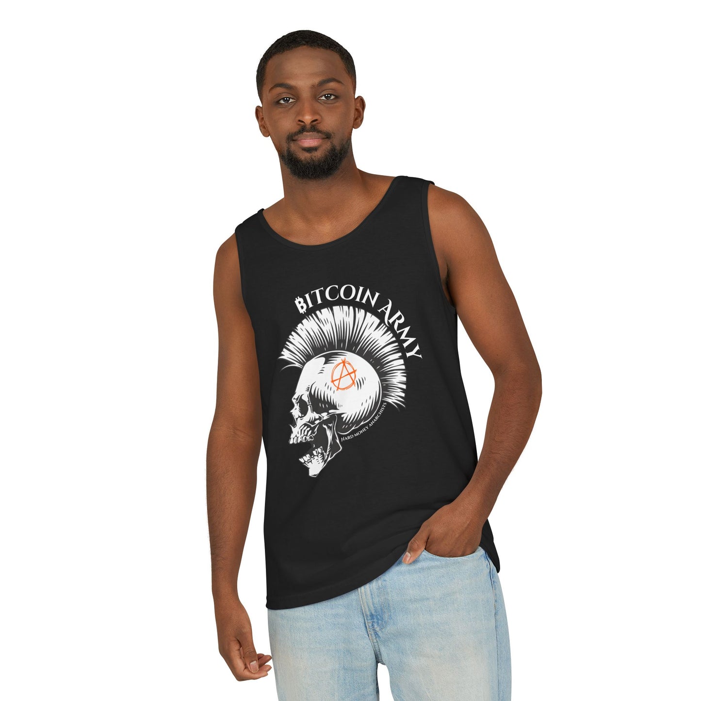 Bitcoin Army Hard Money Anarchists Tank Top