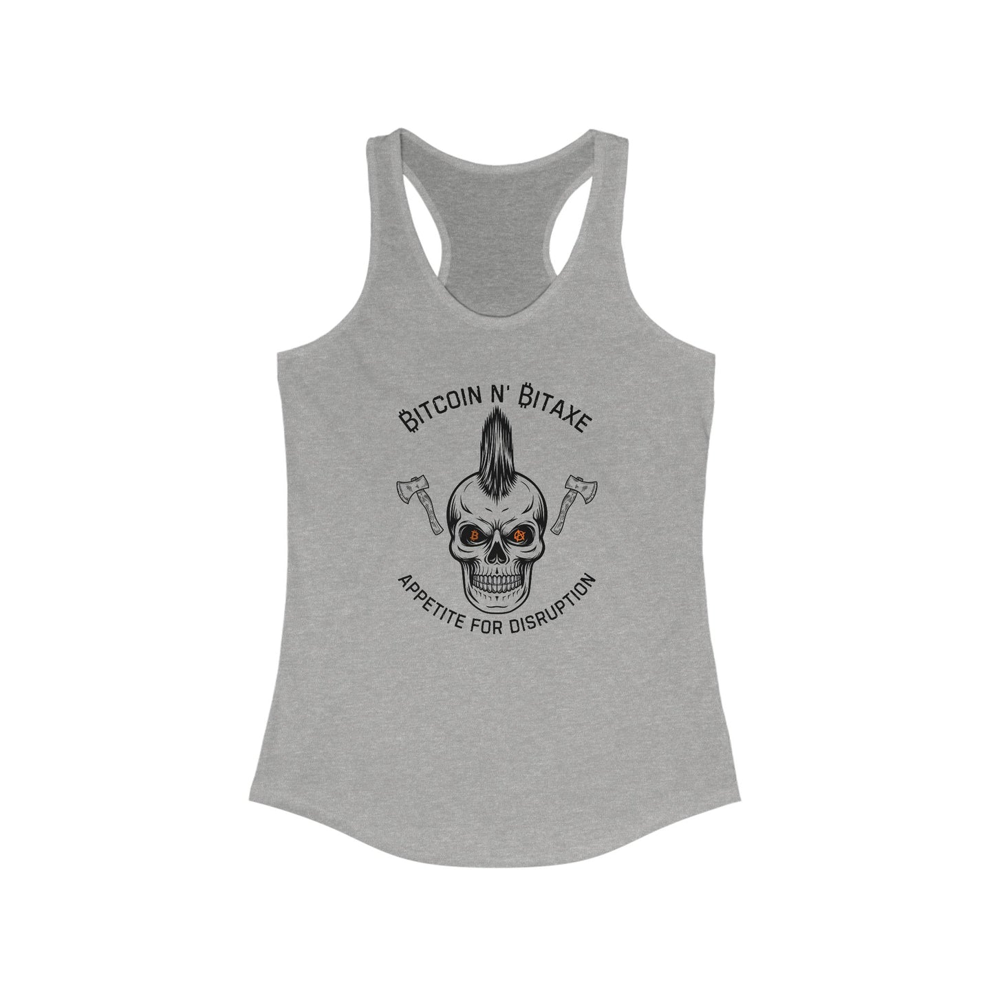 Bitcoin N' Bitaxe Appetite For Disruption Women's Racerback Tank