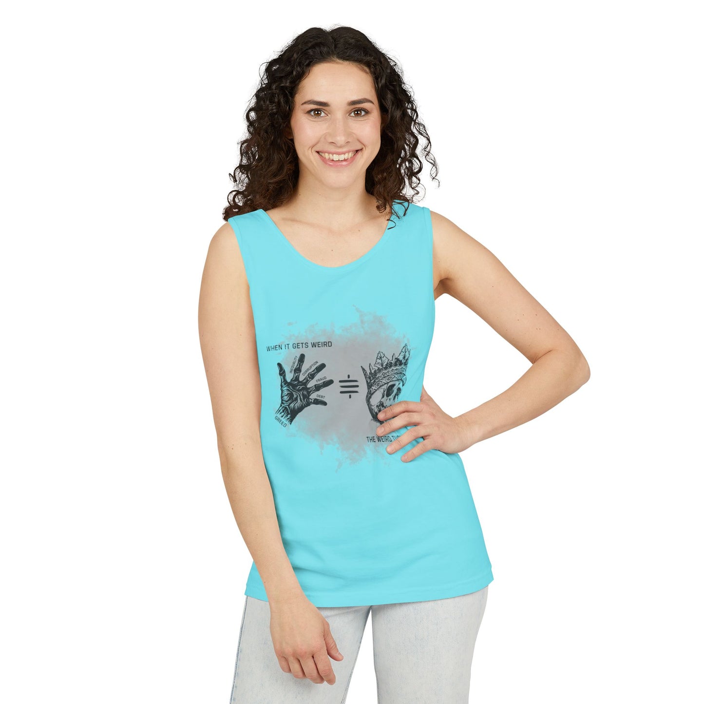 Weird Turn Pro Hand & Skull Unisex Tank Top