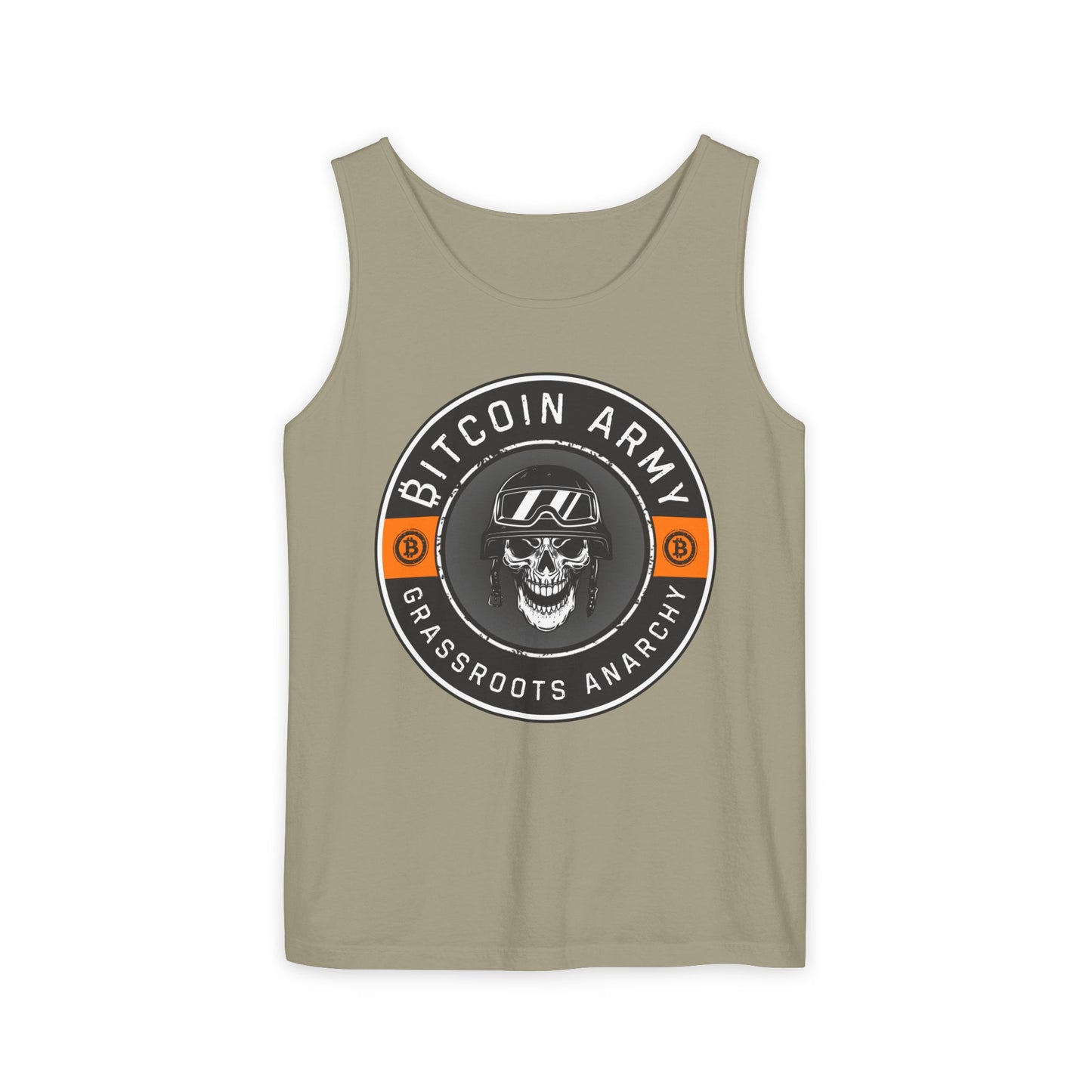 Bitcoin Army Grassroots Anarchy Tank Top