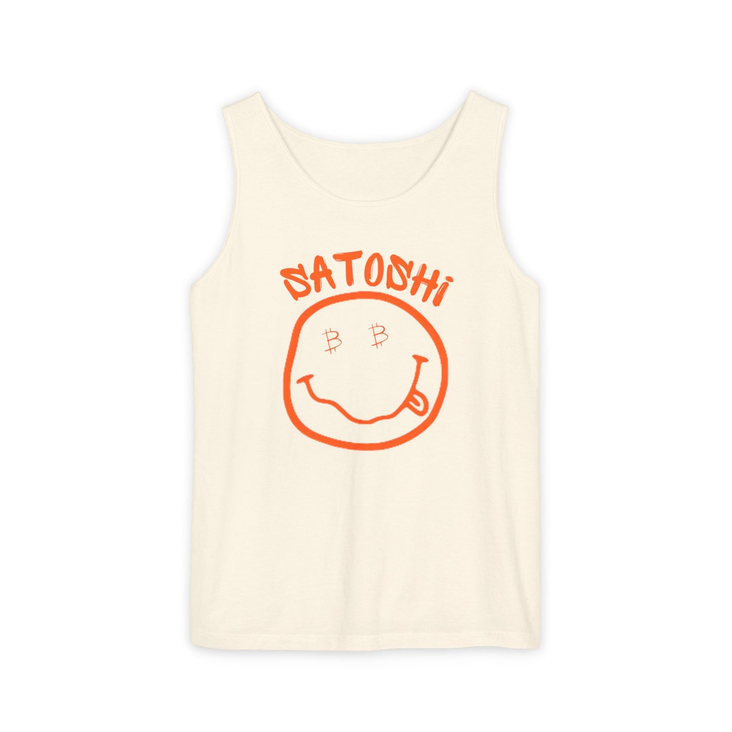 Bitcoin Eyed Satoshi Smiley Tank Top