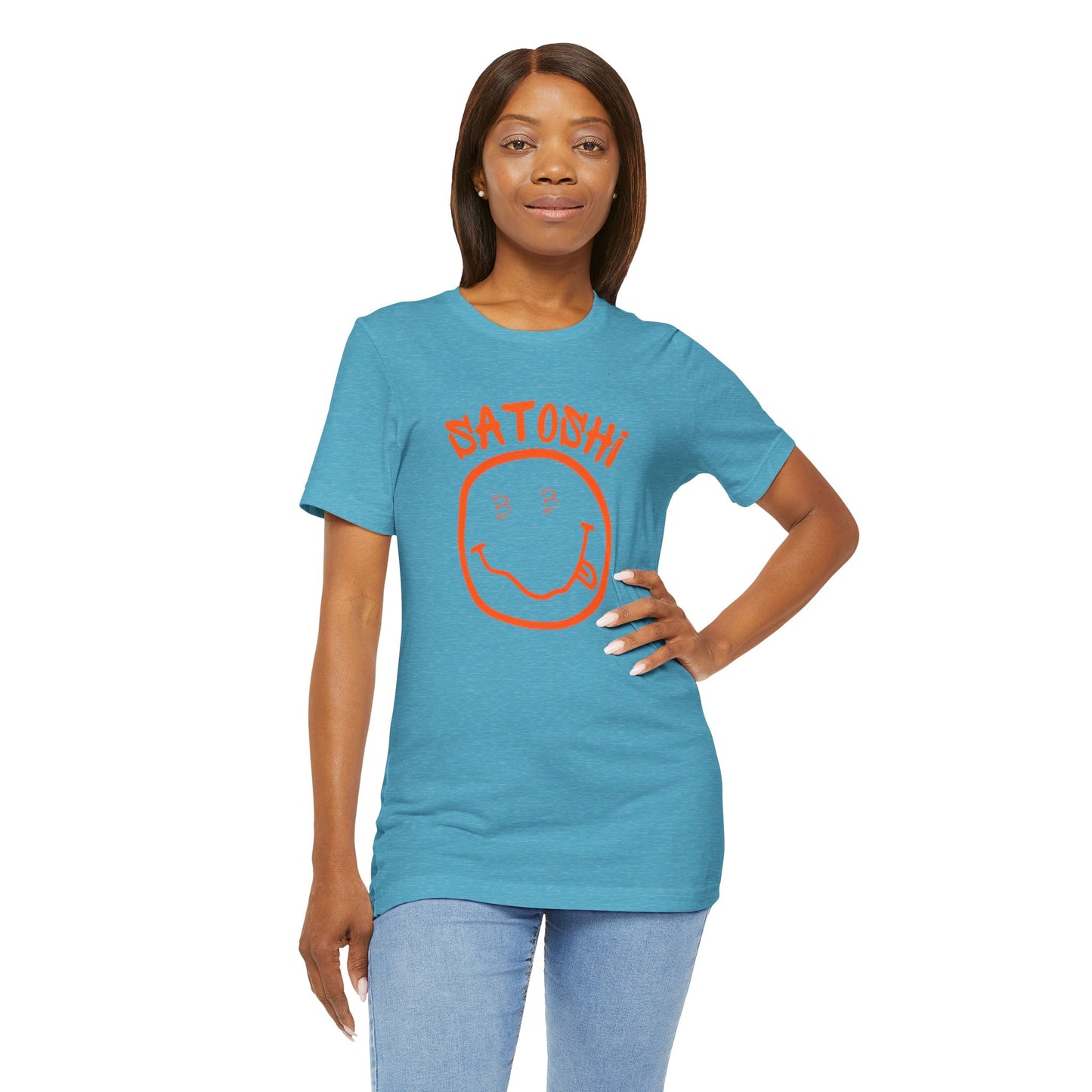 Bitcoin Eyed Satoshi Smiley T-Shirt