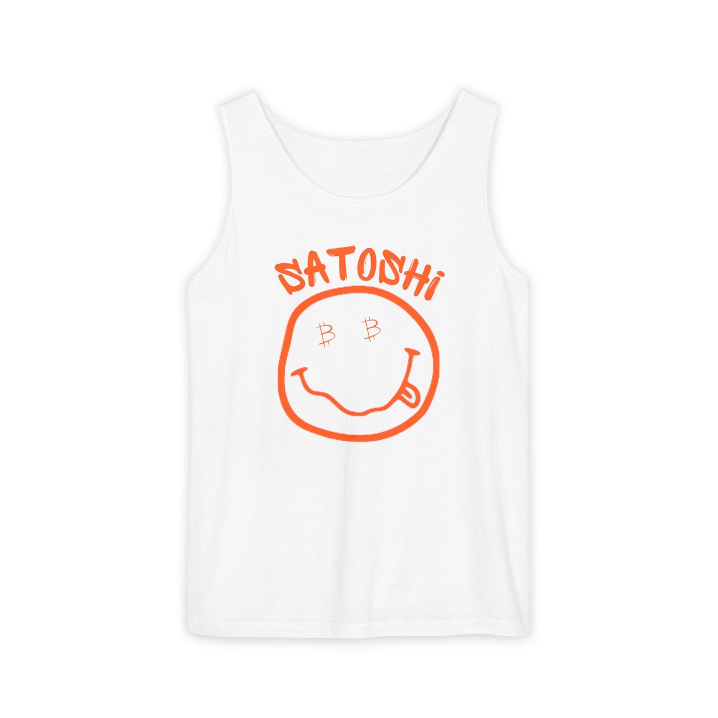 Bitcoin Eyed Satoshi Smiley Tank Top