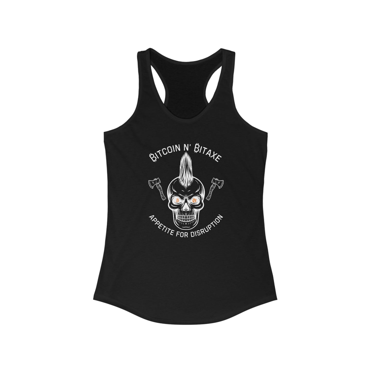Bitcoin N' Bitaxe Appetite For Disruption Women's Racerback Tank