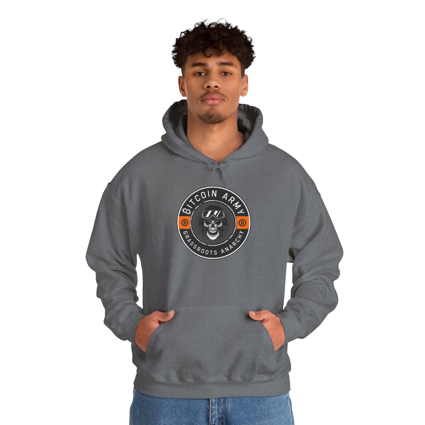 Bitcoin Army Grassroots Anarchy Hoodie