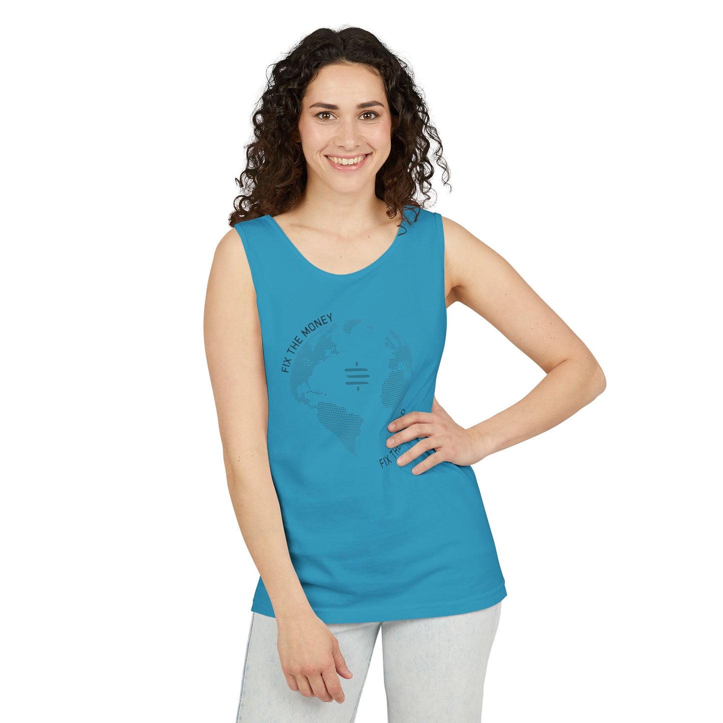 Fix The Money Fix The World Unisex Tank Top