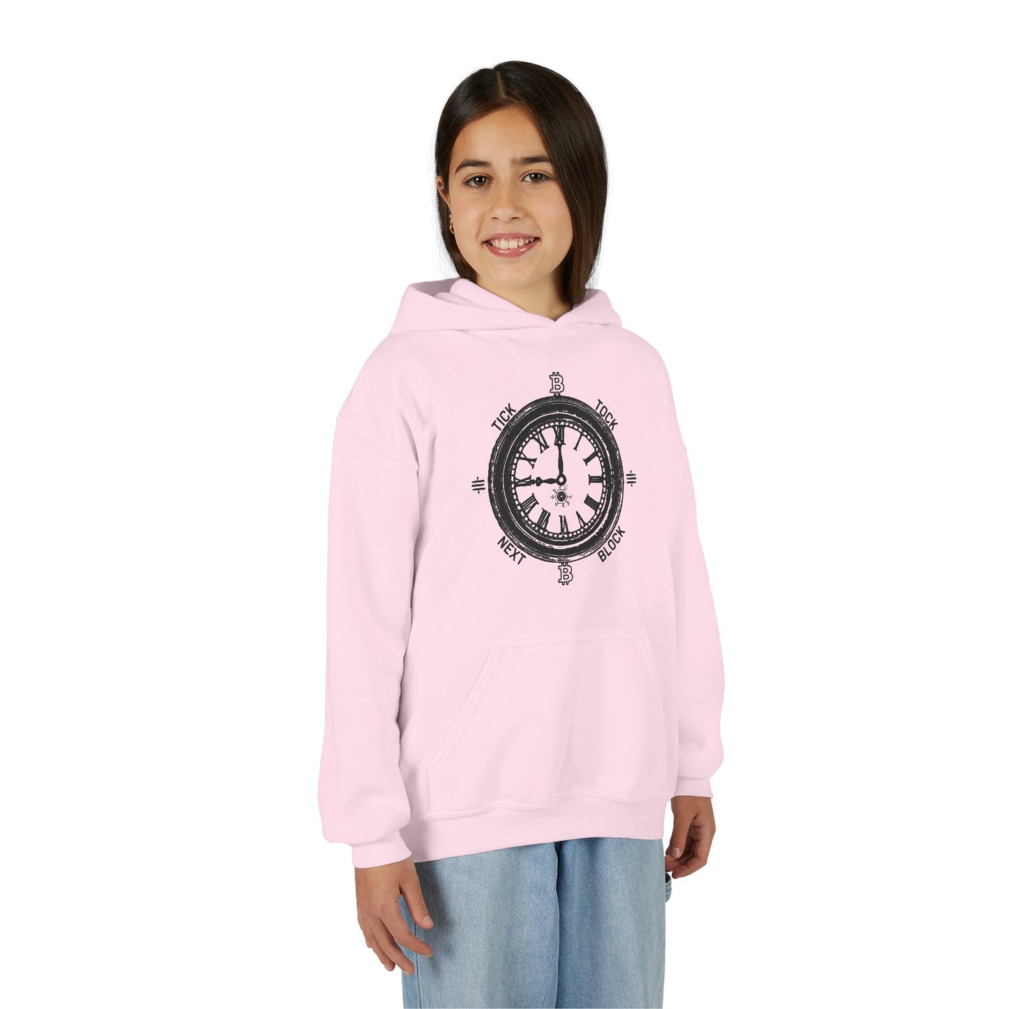 Tick Tock Next Block Youth Hoodie
