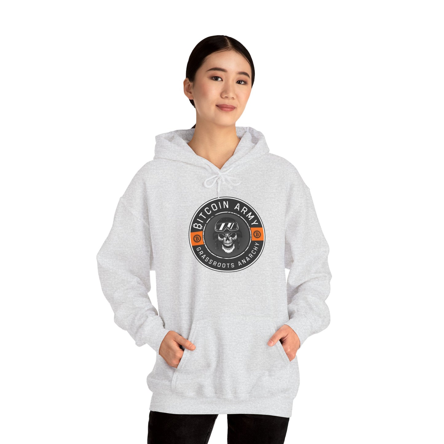 Bitcoin Army Grassroots Anarchy Hoodie