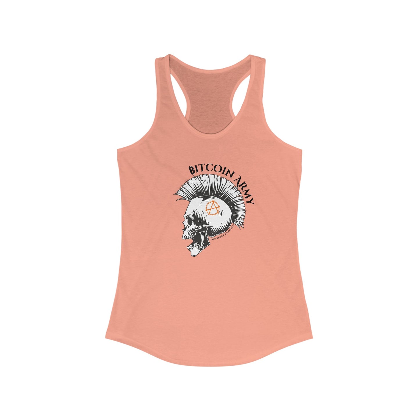 Bitcoin Army Hard Money Anarchists Women's Racerback Tank