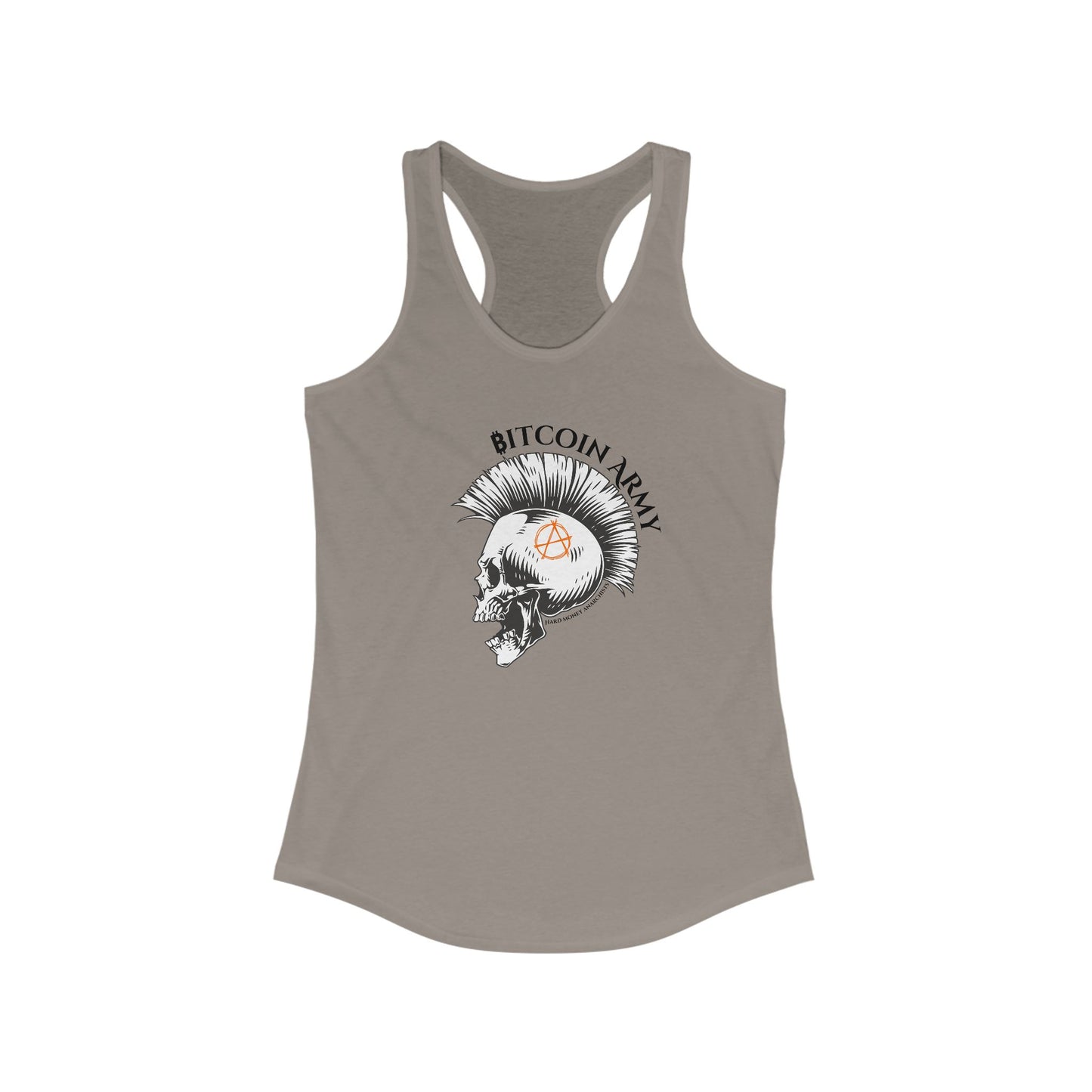 Bitcoin Army Hard Money Anarchists Women's Racerback Tank
