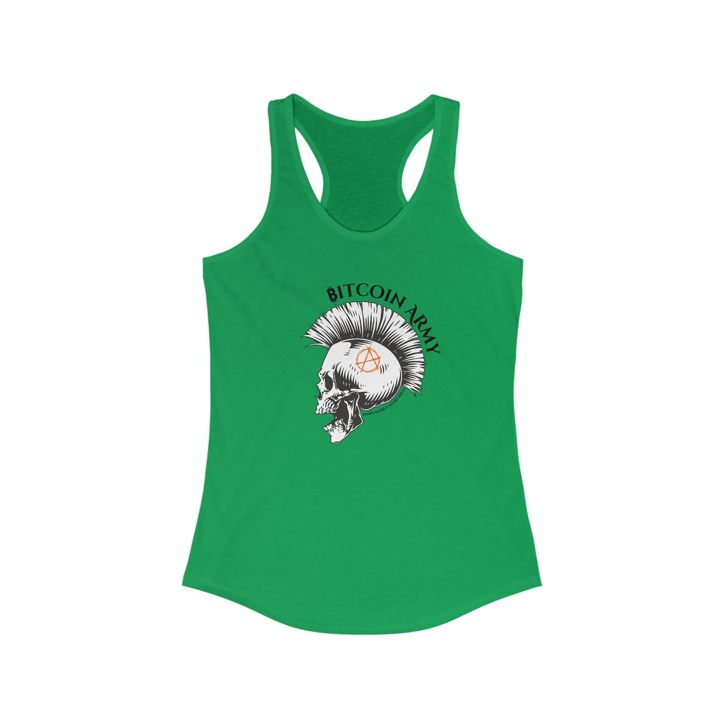 Bitcoin Army Hard Money Anarchists Women's Racerback Tank