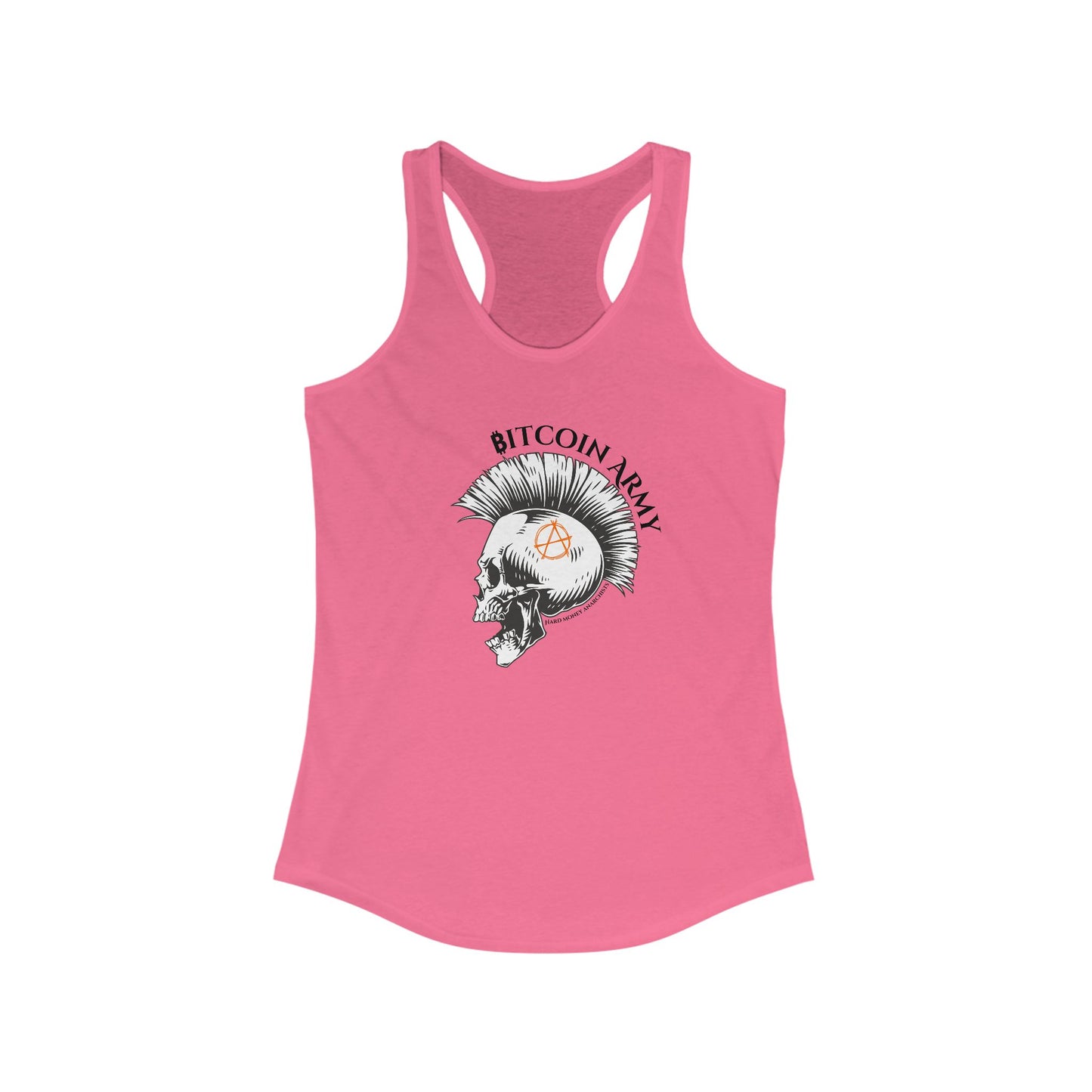 Bitcoin Army Hard Money Anarchists Women's Racerback Tank