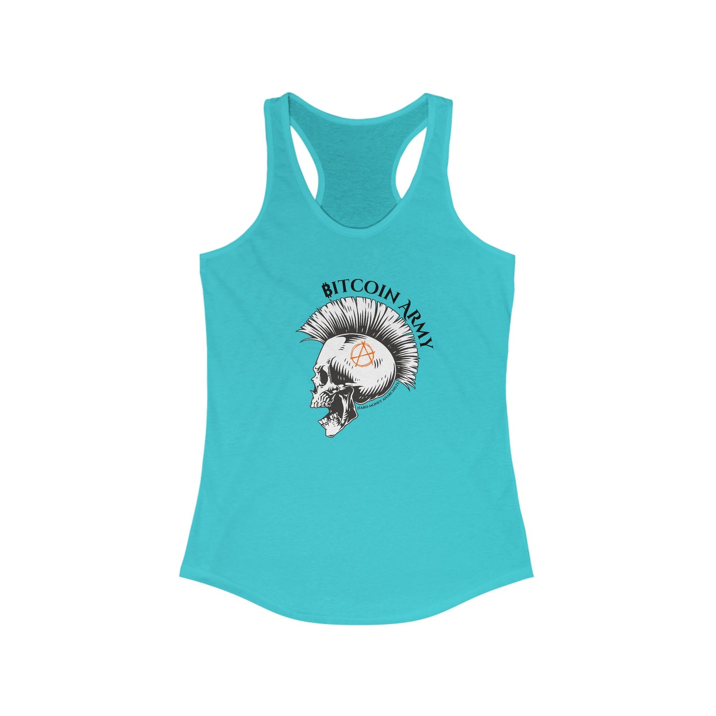 Bitcoin Army Hard Money Anarchists Women's Racerback Tank