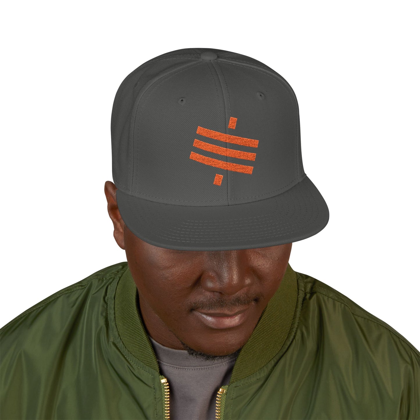 SATS Symbol Embroidered Snapback Hat