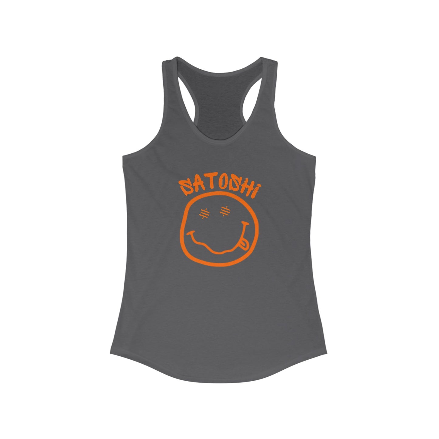 SATS Eyed Satoshi Smiley Women's Racerback Tank