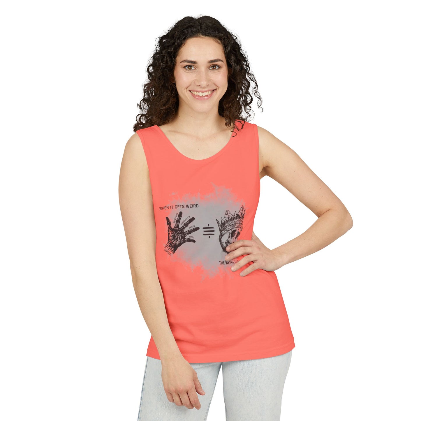 Weird Turn Pro Hand & Skull Unisex Tank Top