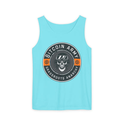 Bitcoin Army Grassroots Anarchy Tank Top