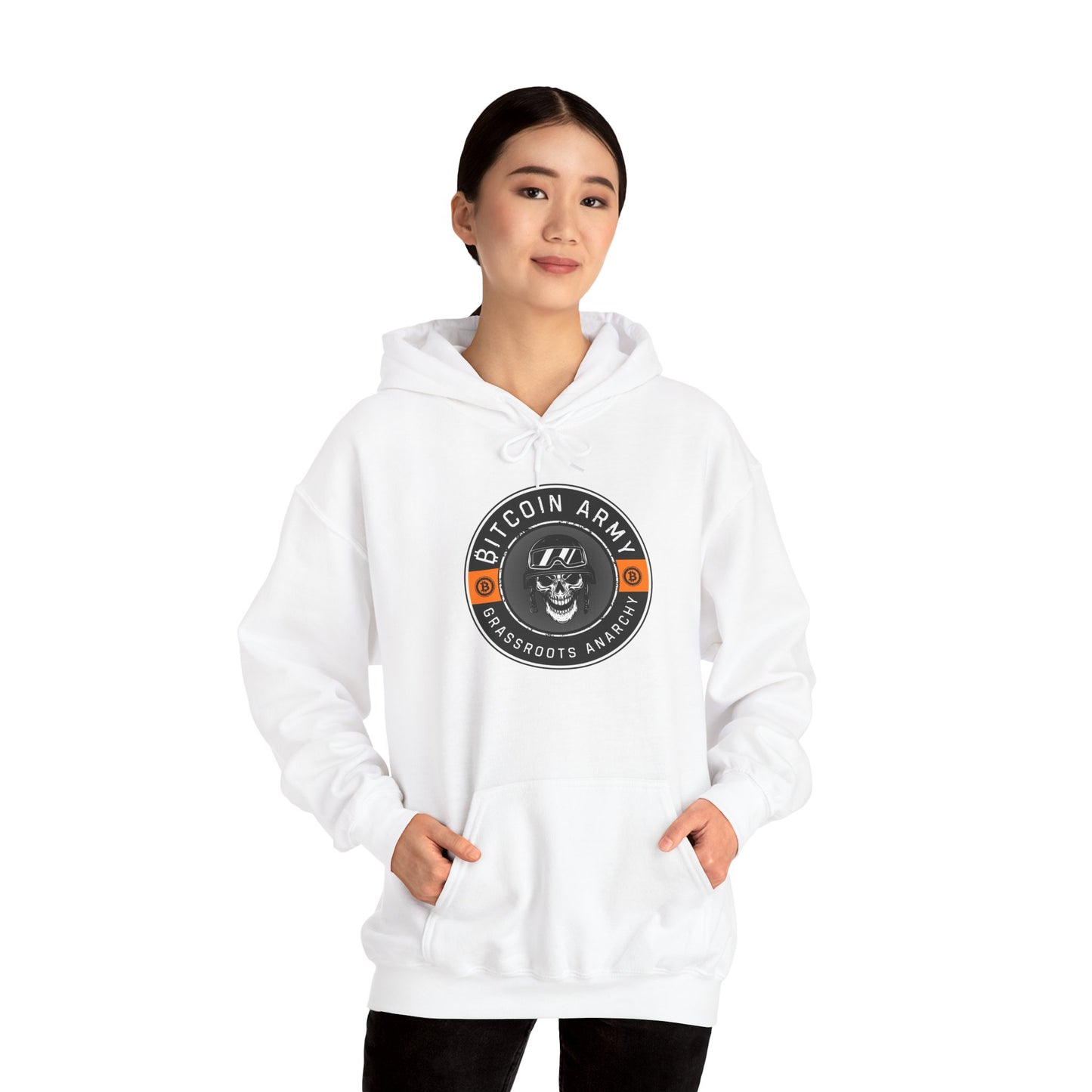 Bitcoin Army Grassroots Anarchy Hoodie