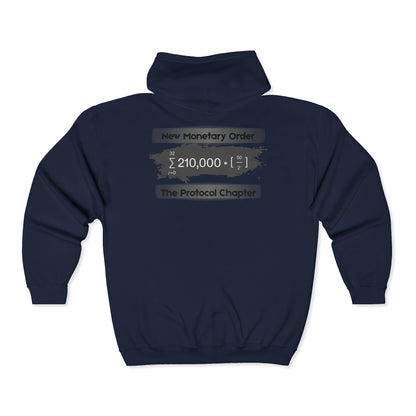 SATS Symbol New Monetary Order The Protocol Chapter Zip Up Hoodie