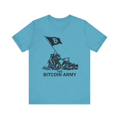 The Bitcoin Army Raising Flag Unisex T-Shirt