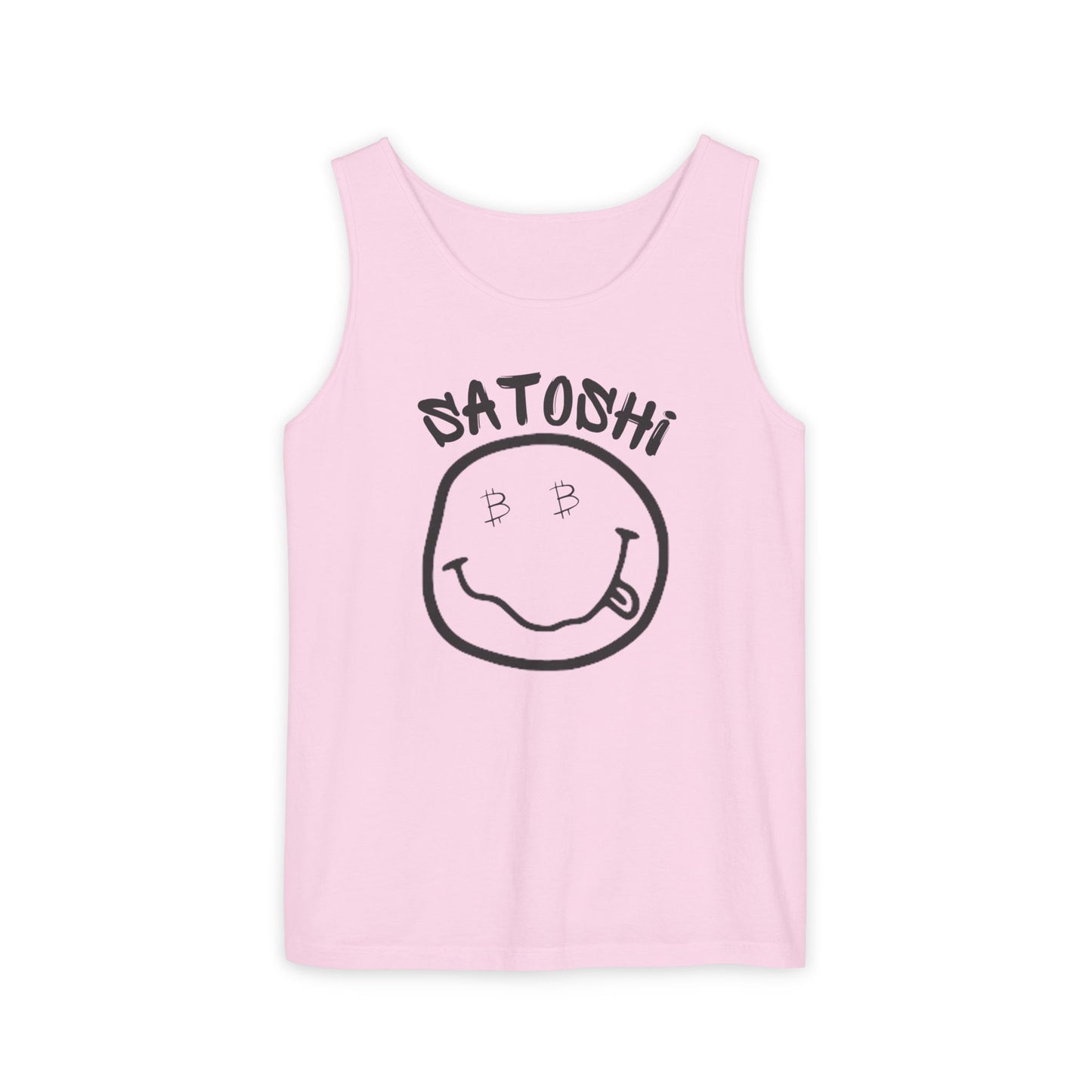 Bitcoin Eyed Satoshi Smiley Tank Top
