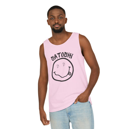 Bitcoin Eyed Satoshi Smiley Tank Top