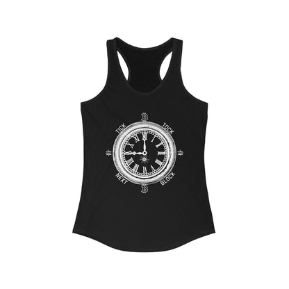 Tick Tock Next Block Women's Racerback Tank