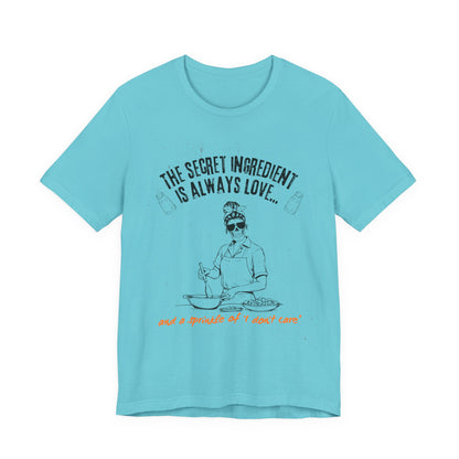 Love-Inspired Cooking Tee, Funny Shirt, Gift for Foodies, Unisex T-Shirt, Perfect for Occasions, Casual Wear