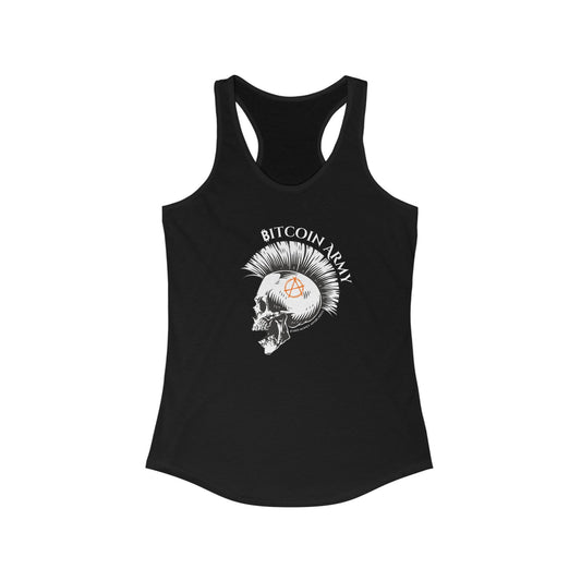 Bitcoin Army Hard Money Anarchists Women's Racerback Tank