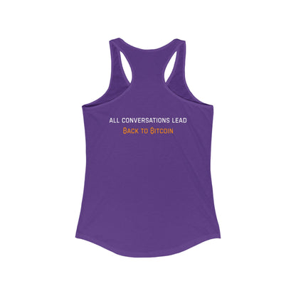 The Bitcoin Broadcast Women's Racerback Tank