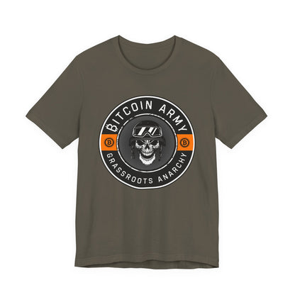 Bitcoin Army Grassroots Anarchy T-Shirt