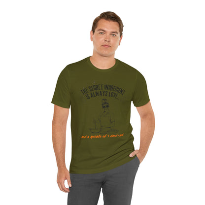 Love-Inspired Cooking Tee, Funny Shirt, Gift for Foodies, Unisex T-Shirt, Perfect for Occasions, Casual Wear