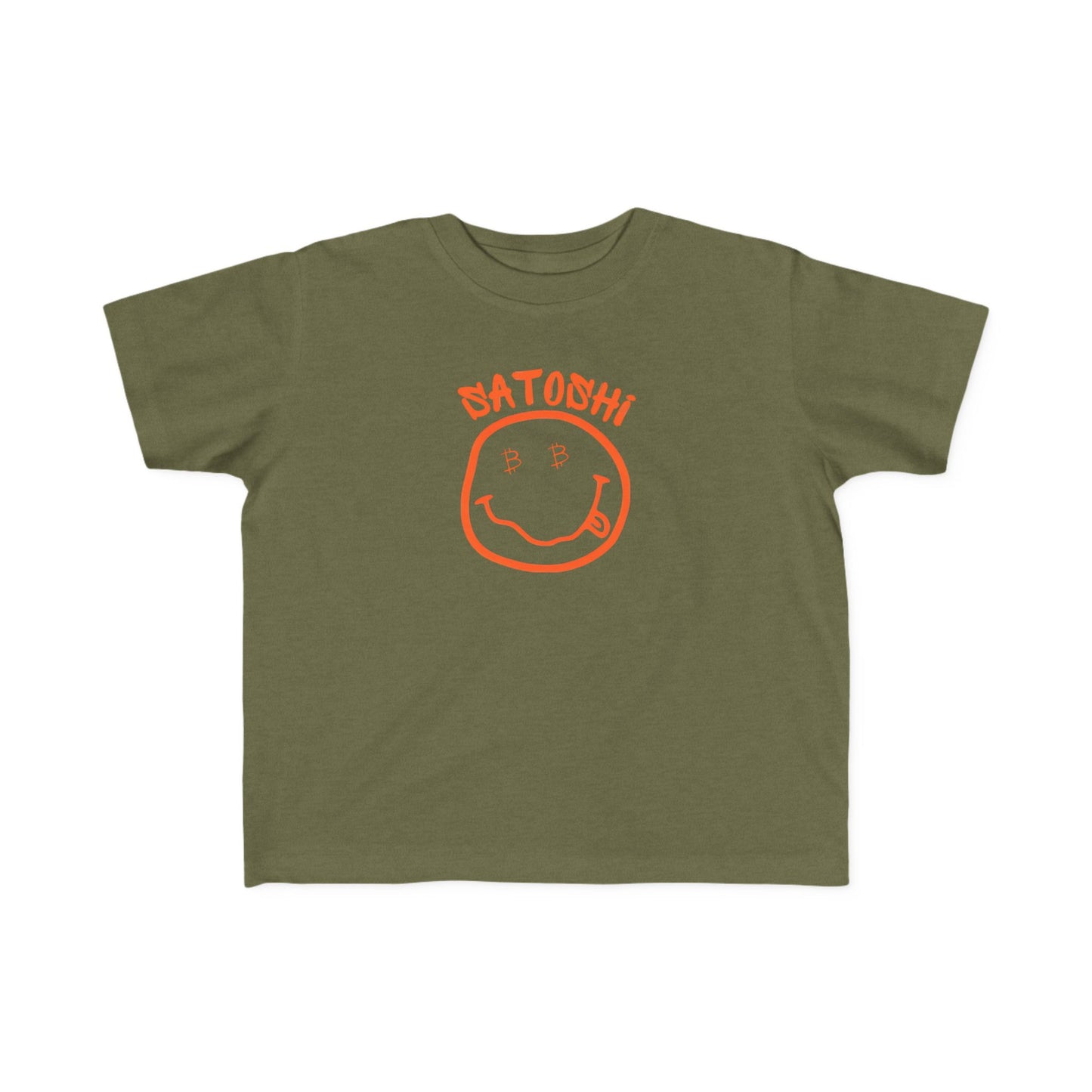 Bitcoin Eyed Satoshi Smiley Toddler T-Shirt
