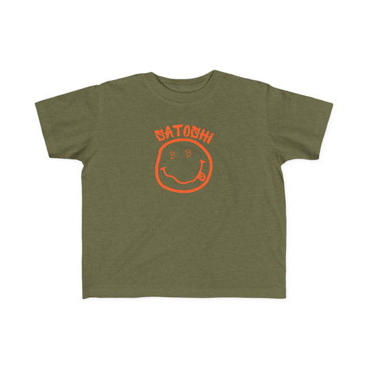 Bitcoin Eyed Satoshi Smiley Toddler T-Shirt