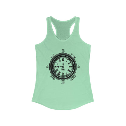 Tick Tock Next Block Women's Racerback Tank