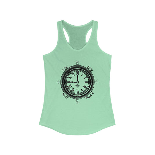 Tick Tock Next Block Women's Racerback Tank