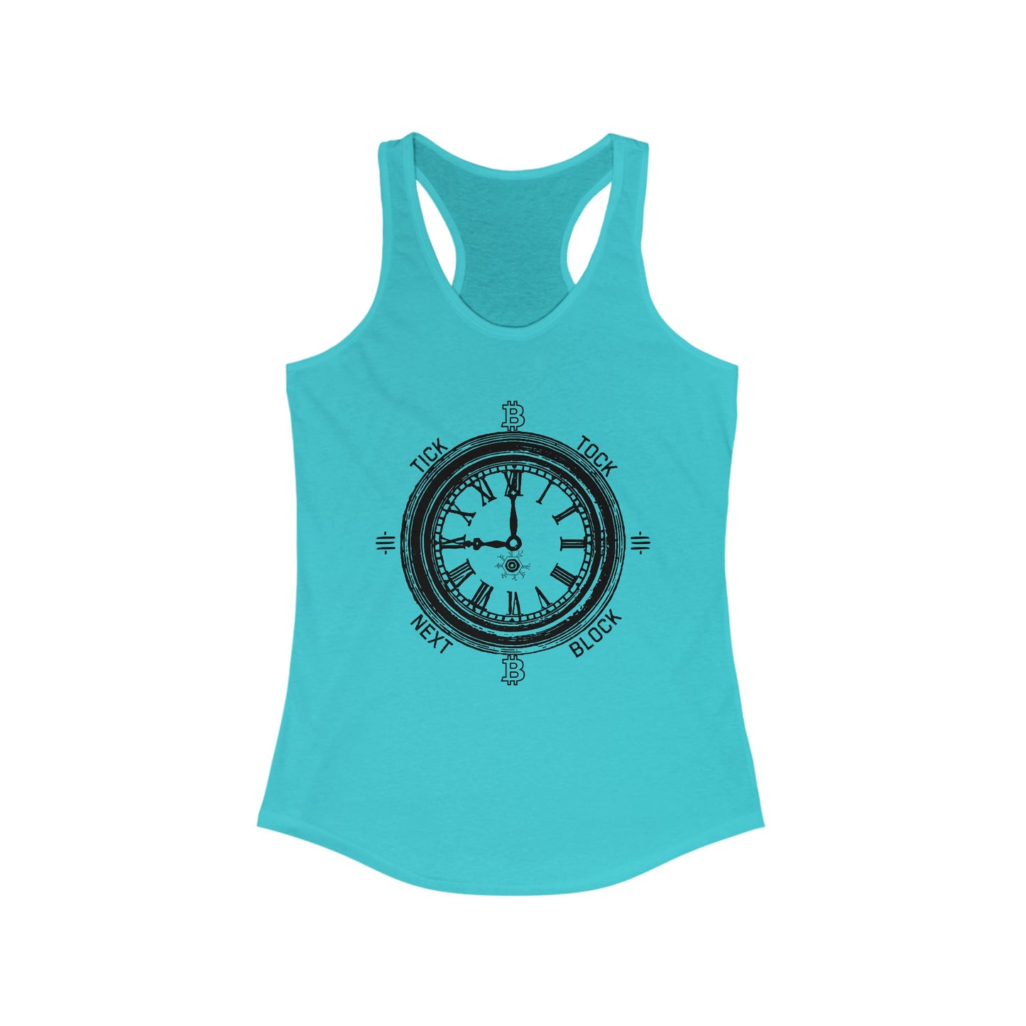Tick Tock Next Block Women's Racerback Tank