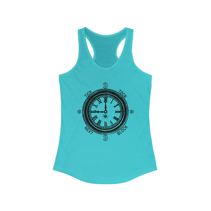 Tick Tock Next Block Women's Racerback Tank