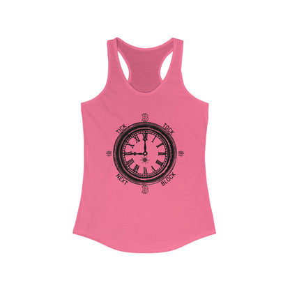 Tick Tock Next Block Women's Racerback Tank