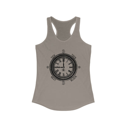 Tick Tock Next Block Women's Racerback Tank