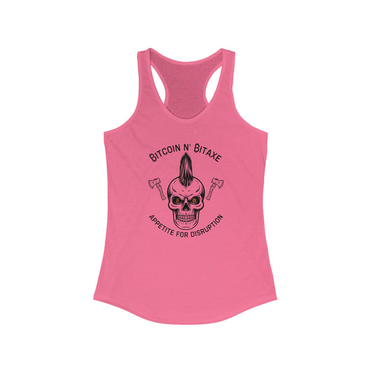 Bitcoin N' Bitaxe Appetite For Disruption Women's Racerback Tank